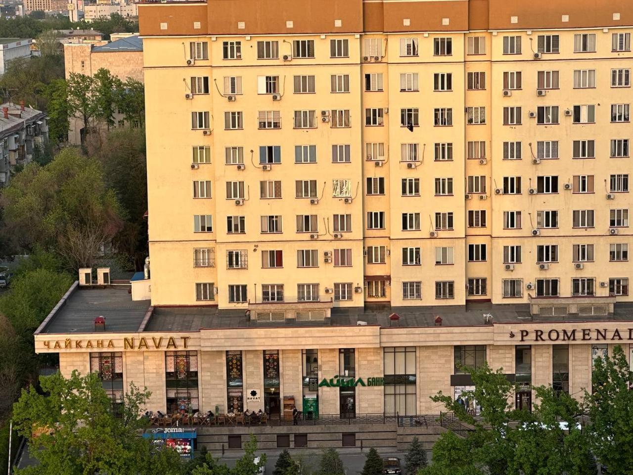 Apartment With City View On Sydykova St. 123 Bishkek Exterior foto